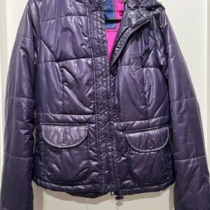 American Eagle Purple Puffer Jacket
